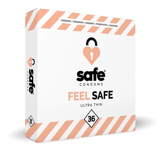 Prezerwatywy cienkie - Safe Feel Safe 36 szt